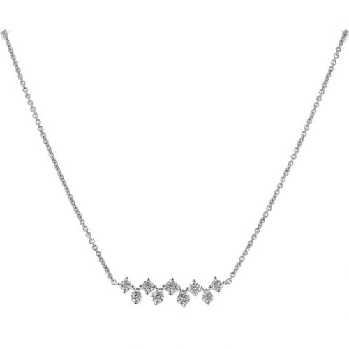 Collier Pendentif - Collier en or blanc 18K et diamants 58 Facettes 4224