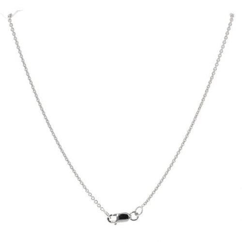Collier Pendentif - Collier en or blanc serti de diamants et saphir 58 Facettes 4240