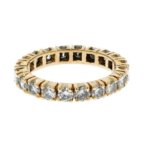 Bague 52 Bague en or jaune 18K sertie de diamants naturels 2,4 ct 58 Facettes 4311