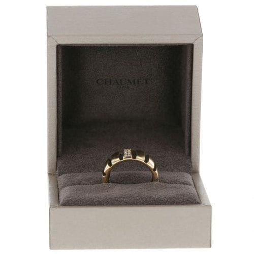 Bague 56 Chaumet Class One - Bague en or jaune 18k et diamants 58 Facettes 4314