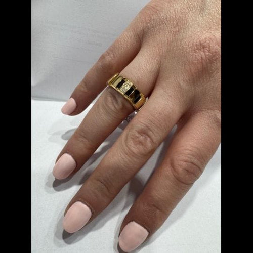 Bague 56 Chaumet Class One - Bague en or jaune 18k et diamants 58 Facettes 4314