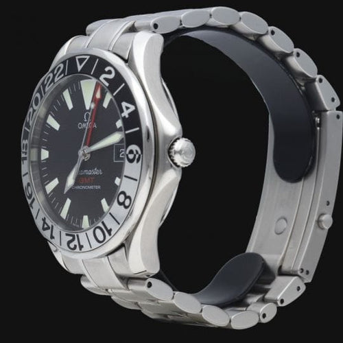 Montre Omega Seamaster Diver 300M GMT - Montre homme automatique en acier 58 Facettes MT45138