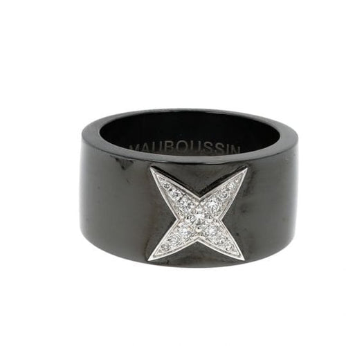 Bague 53 Mauboussin Étoile du Démon - Bague en or blanc 18k et diamants 58 Facettes 4372