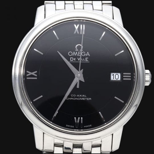 Montre Omega De Ville Prestige - Montre homme en acier, cadran noir 58 Facettes MT44987
