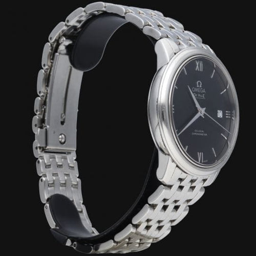 Montre Omega De Ville Prestige - Montre homme en acier, cadran noir 58 Facettes MT44987