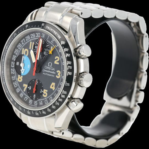 Montre Omega Speedmaster - Montre chronographe Day-Date en acier 39 mm 58 Facettes MT44721