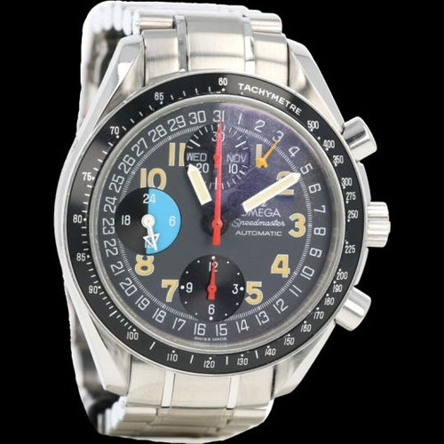 Montre Omega Speedmaster - Montre chronographe Day-Date en acier 39 mm 58 Facettes MT44721