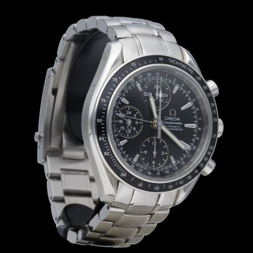 Montre Omega Speedmaster - Montre chronographe Day-Date automatique en acier 58 Facettes MT43713