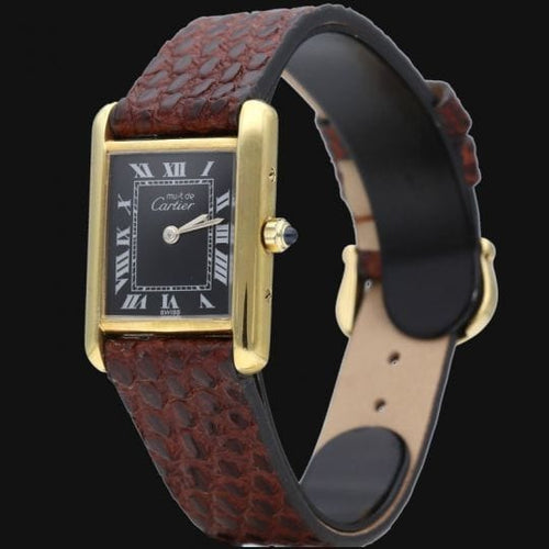 Montre Cartier Tank - Montre femme en vermeil 58 Facettes MT42951