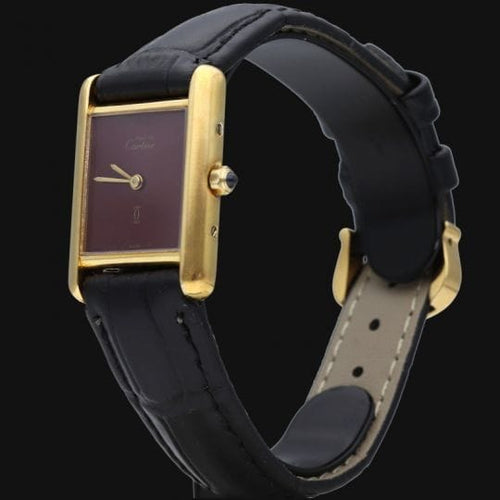 Montre Cartier Tank Vermeil - Montre femme à quartz plaqué or 58 Facettes MT44924
