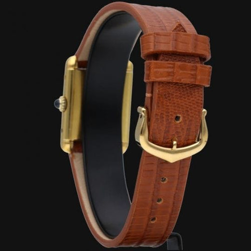 Montre Cartier Tank Vermeil - Montre femme à mouvement manuel 58 Facettes MT44338
