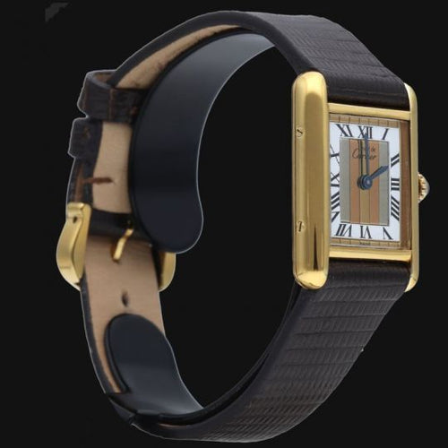 Montre Cartier Tank - Montre vermeil à quartz 58 Facettes MT44306