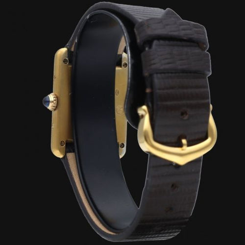 Montre Cartier Tank - Montre vermeil à quartz 58 Facettes MT44306
