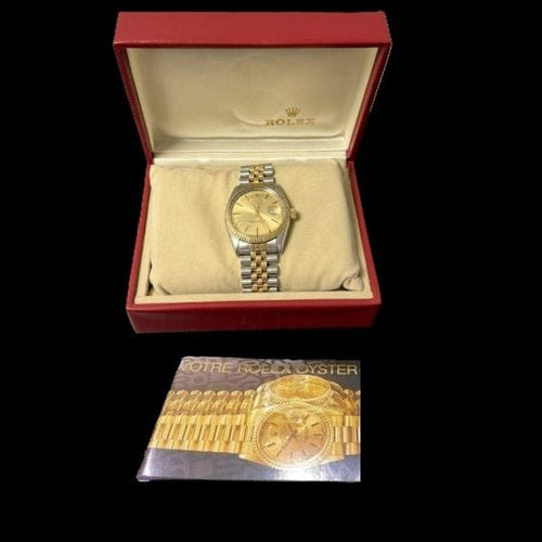 Montre Rolex Datejust - Montre 36 mm en or jaune et acier 58 Facettes MT44334