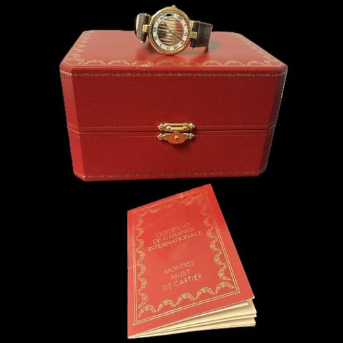Montre Cartier Must de Cartier Vermeil - Montre femme quartz 30 mm 58 Facettes MT44876
