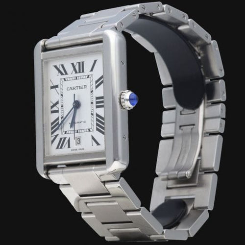 Montre Cartier Tank Solo XL - Montre en acier 58 Facettes MT44388