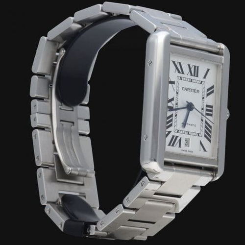 Montre Cartier Tank Solo XL - Montre en acier 58 Facettes MT44388