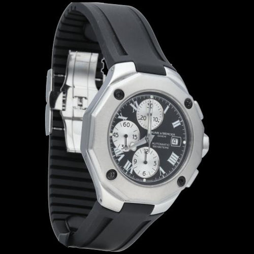 Montre Baume & Mercier Riviera XL - Montre chronographe automatique acier 43 mm 58 Facettes MT44341
