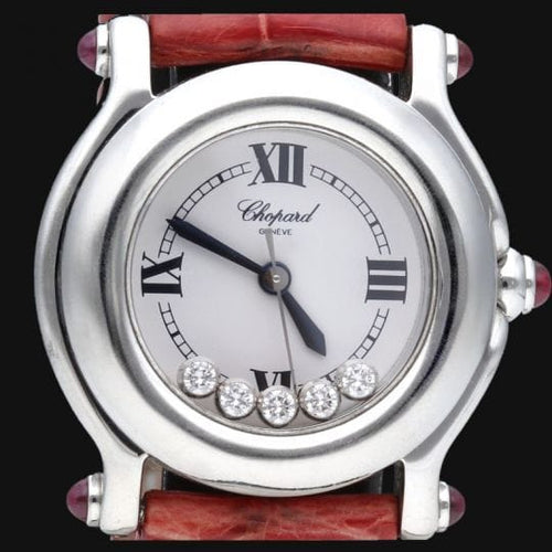 Montre Chopard Happy Sport Mini - Montre femme en acier quartz 26 mm 58 Facettes MT43560