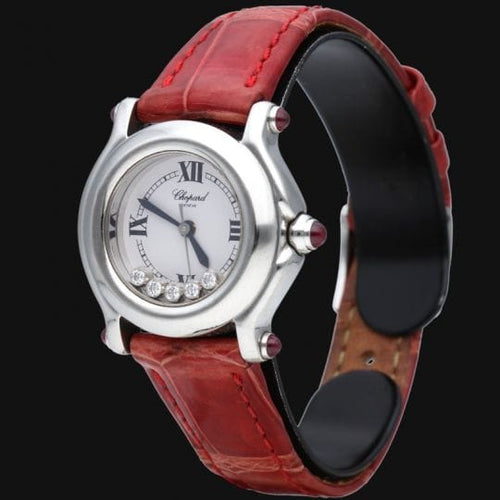 Montre Chopard Happy Sport Mini - Montre femme en acier quartz 26 mm 58 Facettes MT43560