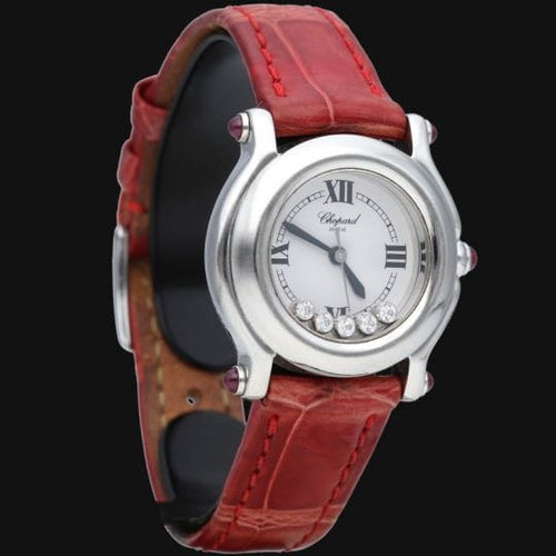 Montre Chopard Happy Sport Mini - Montre femme en acier quartz 26 mm 58 Facettes MT43560