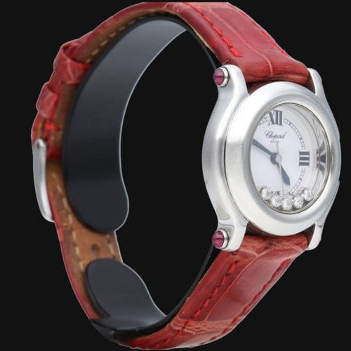 Montre Chopard Happy Sport Mini - Montre femme en acier quartz 26 mm 58 Facettes MT43560