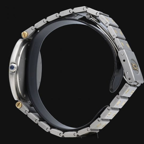 Montre Cartier Santos Galbée - Montre ronde femme en or jaune et acier 58 Facettes MT44410