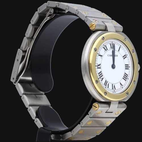 Montre Cartier Santos Galbée - Montre ronde femme en or jaune et acier 58 Facettes MT44410