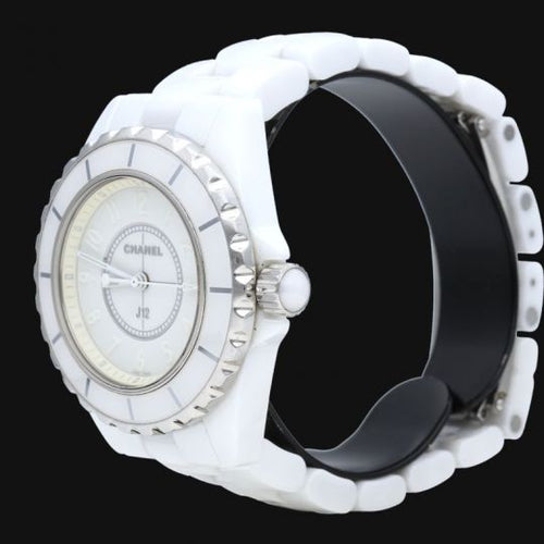 Montre Chanel J12 - Montre femme 33 mm en céramique blanche 58 Facettes MT44249