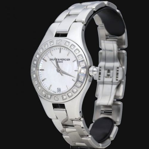 Montre Baume & Mercier Linea - Montre femme en acier avec diamants 58 Facettes MT44343