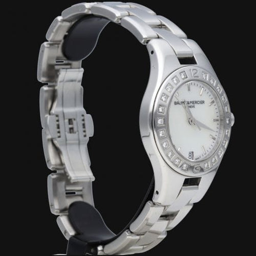 Montre Baume & Mercier Linea - Montre femme en acier avec diamants 58 Facettes MT44343