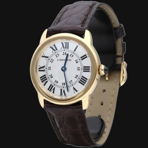 Montre Cartier Ronde Solo - Montre femme quartz 29 mm or jaune et acier 58 Facettes MT43987