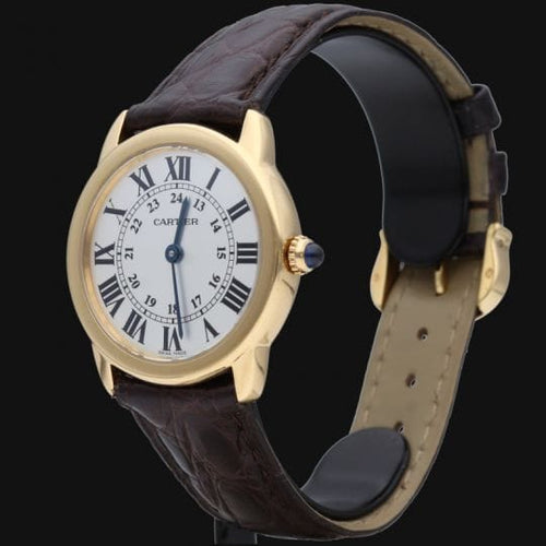 Montre Cartier Ronde Solo - Montre femme quartz 29 mm or jaune et acier 58 Facettes MT43987