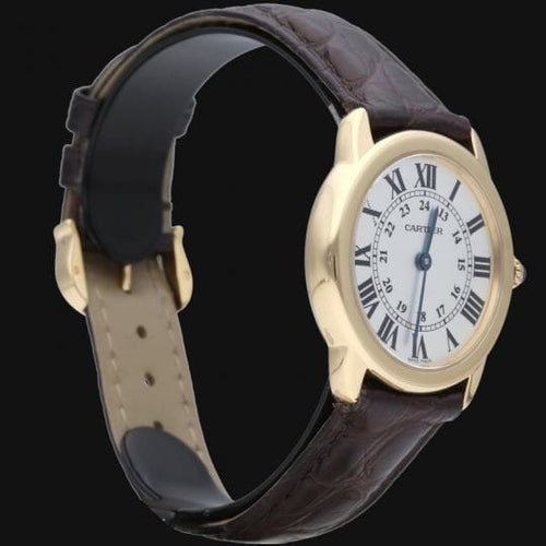 Montre Cartier Ronde Solo - Montre femme quartz 29 mm or jaune et acier 58 Facettes MT43987