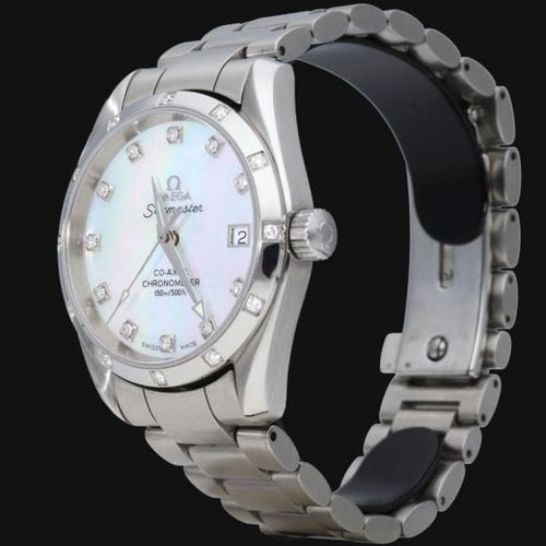 Montre Omega Seamaster Aqua Terra - Montre femme 36 mm en acier avec diamants 58 Facettes MT44825