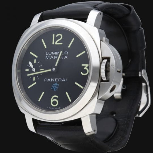 Montre Panerai Luminor Marina Logo - Montre homme 44 mm en acier 58 Facettes MT44612