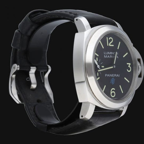 Montre Panerai Luminor Marina Logo - Montre homme 44 mm en acier 58 Facettes MT44612