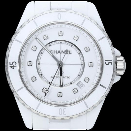 Montre Chanel J-12 Calibre 12.1 - Montre femme en céramique blanche 38 mm 58 Facettes MT44827
