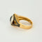 Bague 55 Bague or jaune, diamant noir 58 Facettes 240334