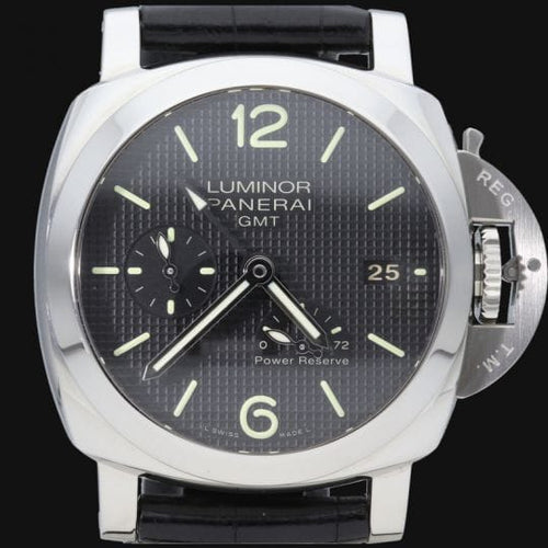 Montre Panerai Luminor 1950 - Montre homme 3 Days GMT Power Reserve 58 Facettes MT44606