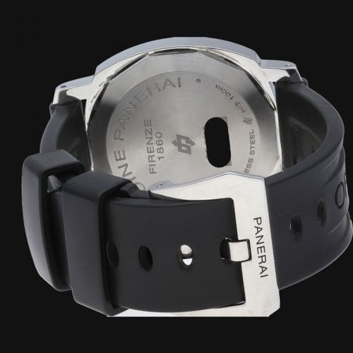 Montre Panerai Luminor Marina Logo - Montre homme en acier 44 mm 58 Facettes MT44613