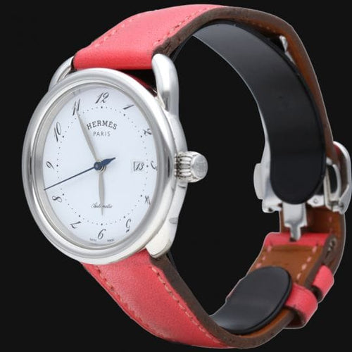Montre Hermès Arceau - Montre automatique en acier, 32 x 32 mm 58 Facettes MT44619
