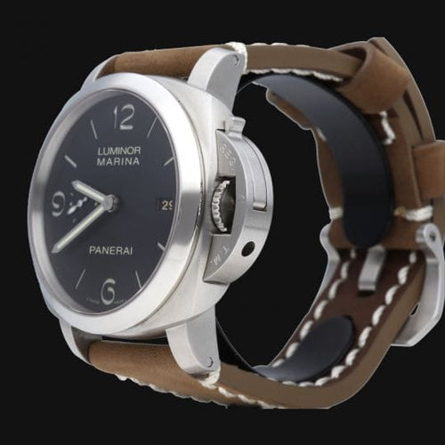 Montre Panerai Luminor Marina 1950 3 jours - Montre homme 44 mm en acier 58 Facettes MT44600
