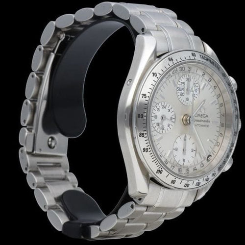 Montre Omega Speedmaster - Montre chronographe Day-Date en acier 58 Facettes MT44220