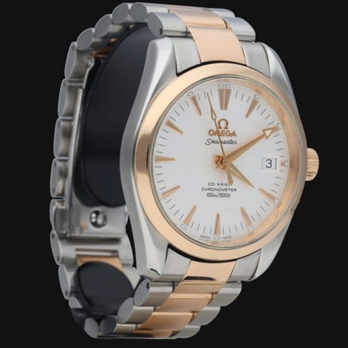 Montre Omega Seamaster Aqua Terra Co-Axial - Montre femme 36 mm or rose et acier 58 Facettes MT41620
