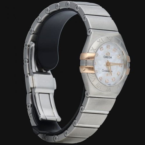 Montre Omega Constellation - Montre femme 24 mm en or rose et acier 58 Facettes MT44815