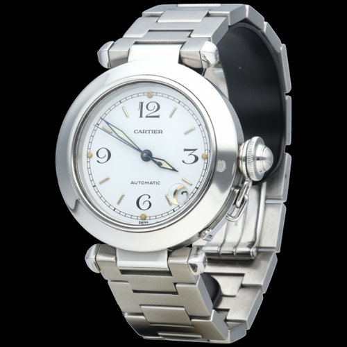 Montre Cartier Pasha - Montre Pasha C automatique 35 mm en acier 58 Facettes MT44578