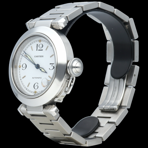 Montre Cartier Pasha - Montre Pasha C automatique 35 mm en acier 58 Facettes MT44578