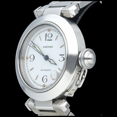 Montre Cartier Pasha - Montre Pasha C automatique 35 mm en acier 58 Facettes MT44578