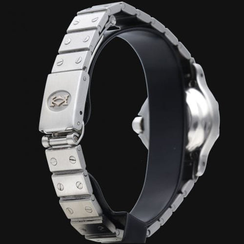 Montre Cartier Santos - Montre ronde automatique en acier 26 mm 58 Facettes MT44381